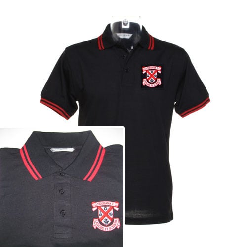 Polo Shirt - Black / Red - Clydebank Football Club